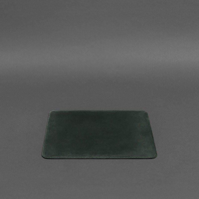 Килимок для мишки з натуральної шкіри 1.0 зелений Crazy Horse BlankNote