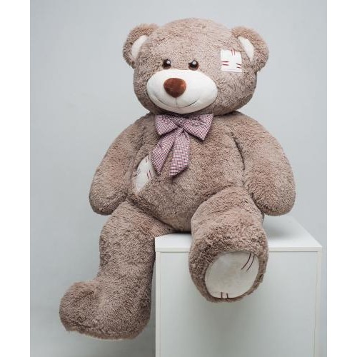 Плюшевий ведмедик Mister Medved з латками Маркус 150 см Капучіно (057) Плюшевий ведмедик Mister Medved з латками Маркус 150 см Капучіно (057)