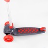 Самокат триколісне світло деки та коліс знімне кермо Best Scooter MAXI 60 кг Red and grey (114443)