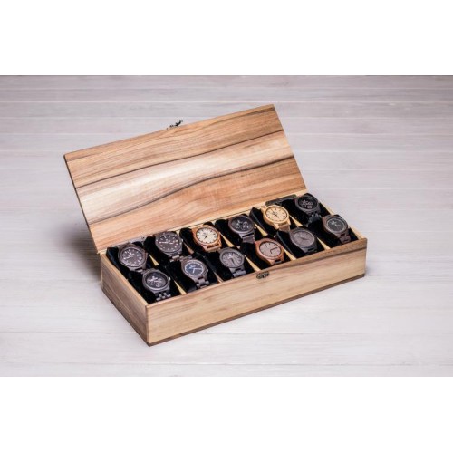 Дерев'яна коробочка для зберігання наручних годинників ecoWalnut 8.2х40.9х18 см Дерев'яна коробочка для зберігання наручних годинників ecoWalnut 8.2х40.9х18 см