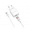 Мережеве заряджання Borofone BA20A 2.1A адаптер 1 USB + кабель Type C Білий