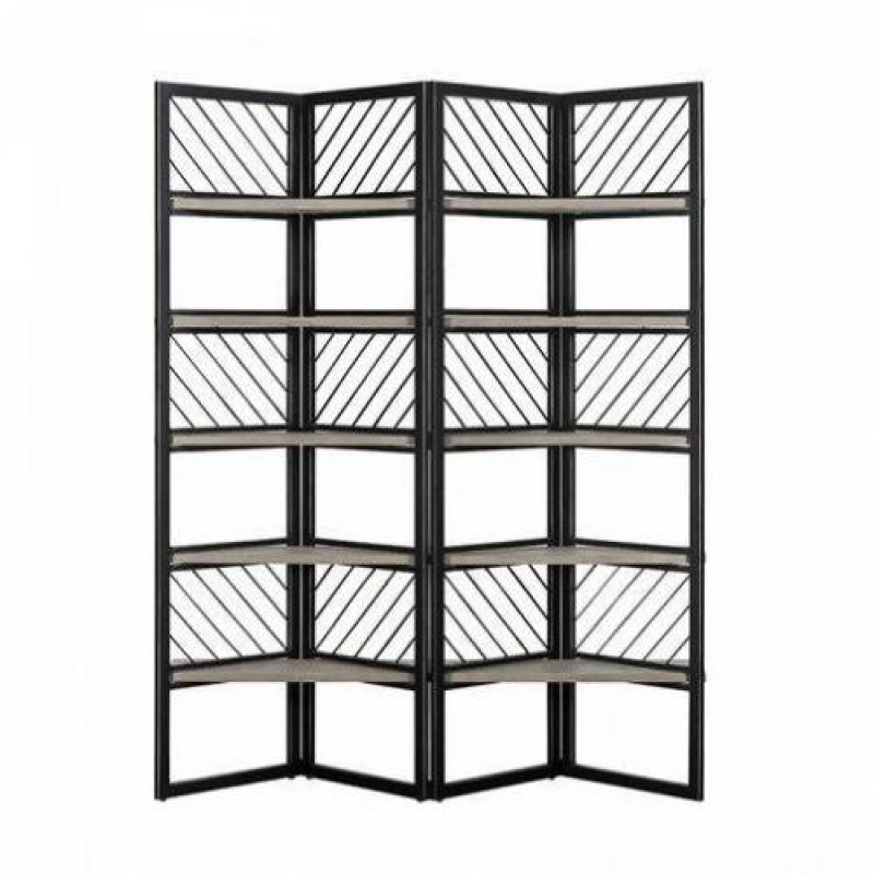 Стелаж для зберігання в стилі Loft NS-1911 2010x1500x370 мм Черный