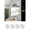 Настінний світильник AZzardo Epsilon 90x12 см Чорний (AZ3350)