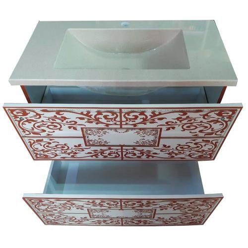 Тумба з підсвіткою у ванну кімнату The MIX ILusion_2020 із раковиною штучний камінь 90 см Тумба з підсвіткою у ванну кімнату The MIX ILusion_2020 із раковиною штучний камінь 90 см