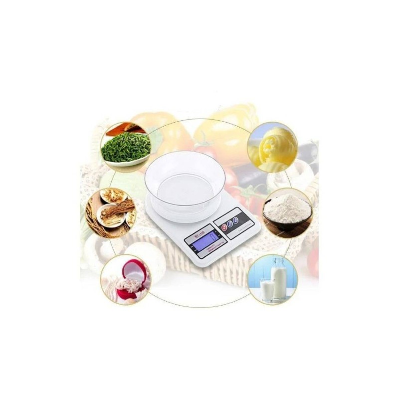 Кухонний планетарний міксер з чашею Domotec 368S 4 л та ваги кухонні SF-400 7 кг MTX 13550/1