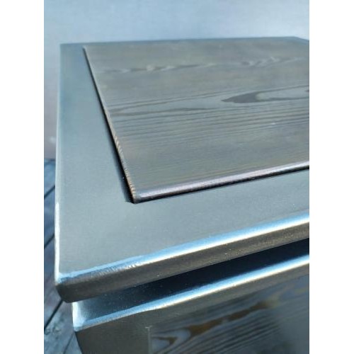 Столик журнальний, кавовий GoodsMetall з металу та дерева Лофт 