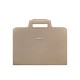 Жіноча шкіряна сумка для ноутбука і документів світло-бежева BlankNote