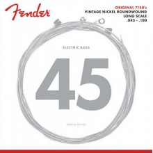 Струни для бас-гітари Fender 7150ML Pure Nickel Roundwound Medium Bass Light Long Scale 45/100