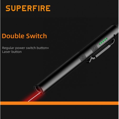 Ліхтар багатофункціональний кишеньковий J01 SuperFire 400 Lumen IP42