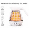Універсальний електричний складний чайник BSM Elecreic Kettle 0.6 л Білий