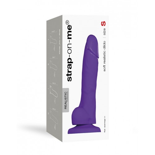 Реалістичний фалоімітатор Strap-On-Me SOFT REALISTIC DILDO Violet - Size S в інтернет супермаркеті PbayMarket!