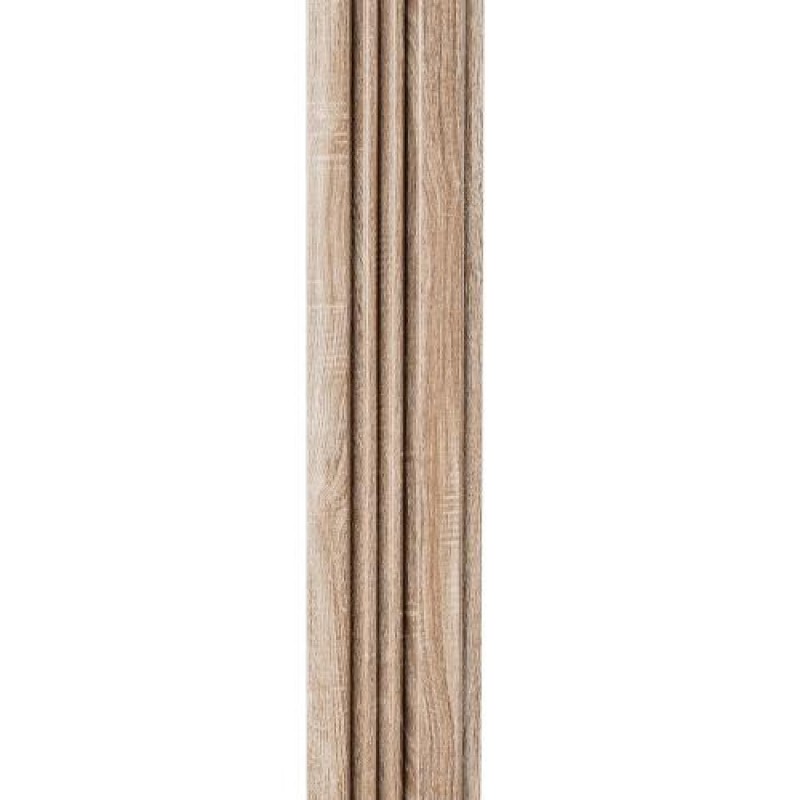 Декоративна стінова рейка Sticker Wall PS 2900x120x12 мм Дуб (SW-00002136)