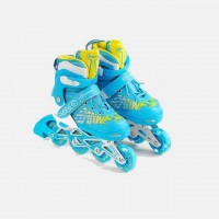 Роликові ковзани із захистом Best Roller 35 - 38 М світлі PU колеса Blue (141143)