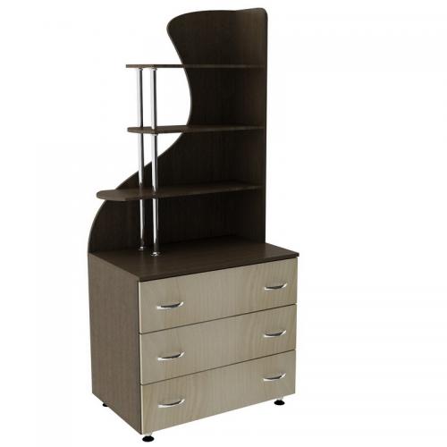 Комод із надбудовою Тиса Мебель К-83р Венге Дуб молочний 183x47x80 см Комод із надбудовою Тиса Мебель К-83р Венге Дуб молочний 183x47x80 см