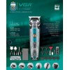 Машинка для стрижки VGR V-102 LED 5 Вт 14 насадок Чорний (2390000037)