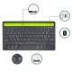 Бездротова двоконтактна клавіатура Bluetooth Sandy Gforse Multi-Device Keyboard BK 230 Black