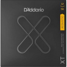 Струни для акустичної гітари D'Addario XTABR1256 XT 80/20 Bronze Light Top/Medium Bottom 12/56