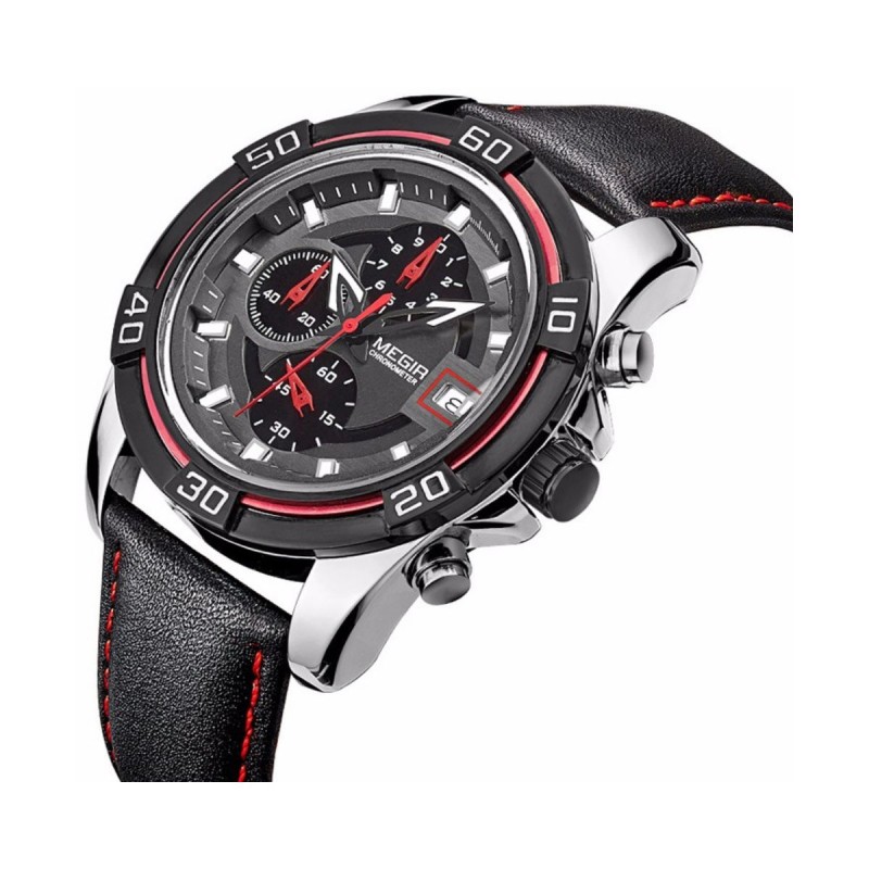 Годинник Megir MG2023 Black (ML2023G-BK-1)