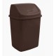 Відро для сміття з кришкою 10 л темно-коричневий Алеана 122063