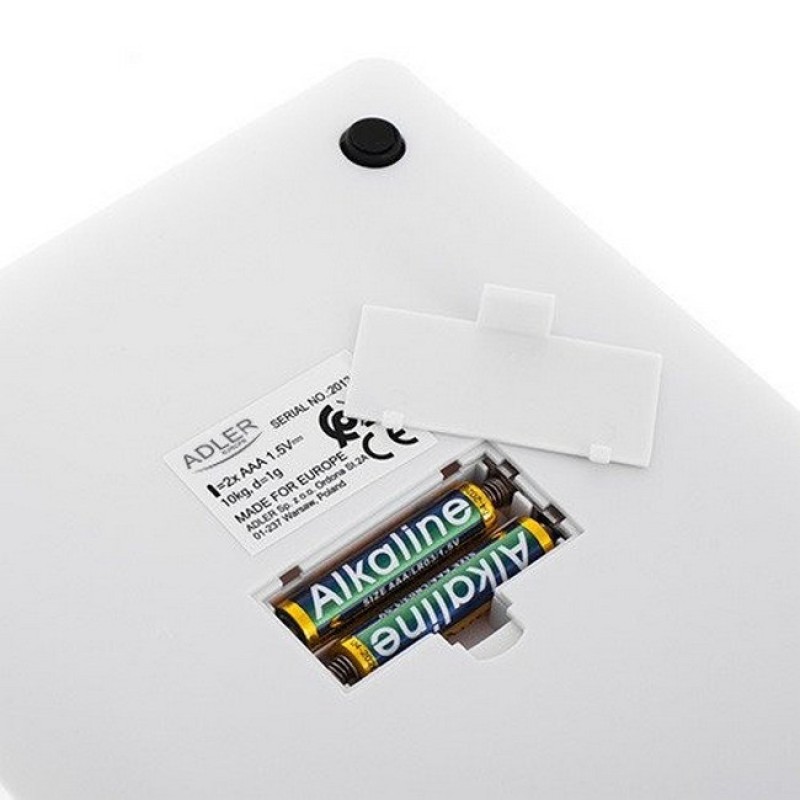 Ваги кухонні Adler AD 3173w білі