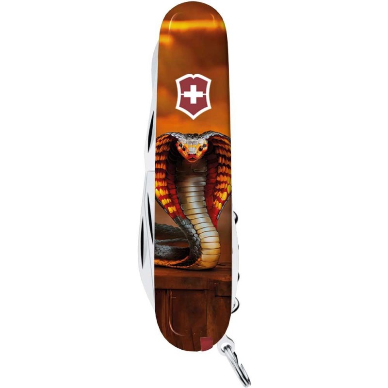Складаний ніж Victorinox Climber Zodiac Полум'яна кобра 9.1 см Різнокольоровий (1.3703_Z4250pk)