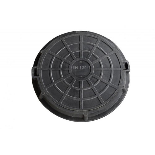 Люк садовий полімерпіщаний  1т чорний Люк садовий полімерпіщаний  1т чорний