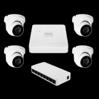 Комплект відеоспостереження на 4 камери GreenVision GV-IP-K-W95/4 5MP