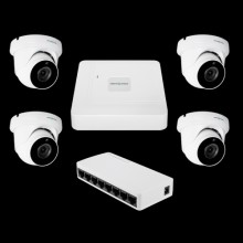 Комплект відеоспостереження на 4 камери GreenVision GV-IP-K-W95/4 5MP