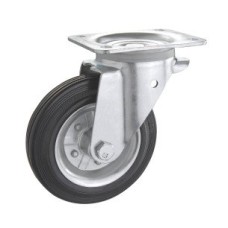 Колесо поворотне SNB PROFI з панеллю кріплення 200 мм (1402-PF-200-R)