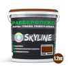 Фарба гумова супереластична надстійка «РабберФлекс» SkyLine Червоно-коричнева RAL 3009 1,2 кг