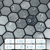 Самоклеюча алюмінієва плитка Sticker Wall 300х300х3 мм Різнокольоровий (SW-00001928)