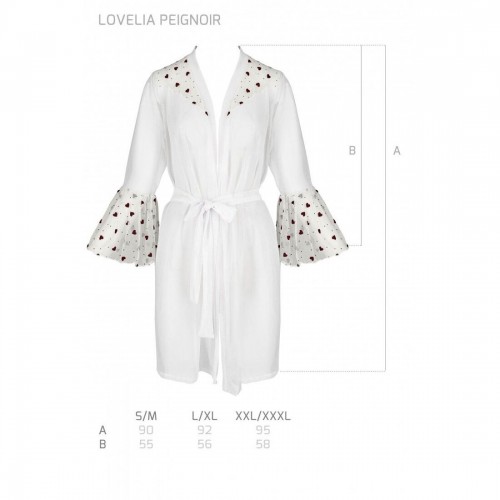 Повітряний пеньюар LOVELIA PEIGNOIR white XXL/XXXL - Passion в інтернет супермаркеті PbayMarket!