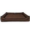 Лежак ліжко для собак всіх порід EGO Bosyak Рогожка XL 105x80 Коричневий (спальне місце для великих собак)