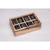 Скринька коробка органайзер з дерева з подушечками ecoWalnut 8.2х27.5х18 см