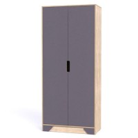 Шафа-Пенал Тиса Мебель Модуль-110 Дуб сонома Графіт 205x40x90 см Шафа-Пенал Тиса Мебель Модуль-110 Дуб сонома Графіт 205x40x90 см