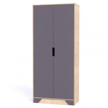 Шафа-Пенал Тиса Мебель Модуль-109 Дуб сонома Графіт 205x40x90 см