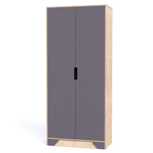 Шафа-Пенал Тиса Мебель Модуль-109 Дуб сонома Графіт 205x40x90 см Шафа-Пенал Тиса Мебель Модуль-109 Дуб сонома Графіт 205x40x90 см