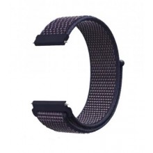 Ремінець BeWatch 22мм нейлоновий липучка для смарт годинник універсальний Фіолетовий (1021303)