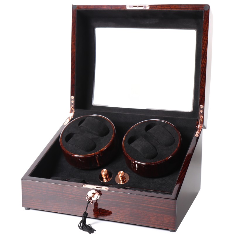 Шкатулка Salvadore для підзаводу 4 годинників 031/GF/F/5L 2x4+ Коричневий