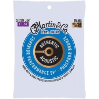 Струни для акустичної гітари Martin MA535 92/8 Phosphor Bronze Custom Light Acoustic Guitar Strings 11/52 Струни для акустичної гітари Martin MA535 92/8 Phosphor Bronze Custom Light Acoustic Guitar Strings 11/52