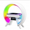 Настольна аккумуляторна смарт лампа із вбудованим аккумулятором UKC Smart RGB 15W Light Sound Machine Bluetooth Біла