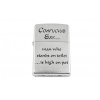 Запальничка Zippo Confucius Say Toilet Street Chrome (28459)