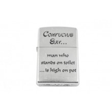 Запальничка Zippo Confucius Say Toilet Street Chrome (28459)