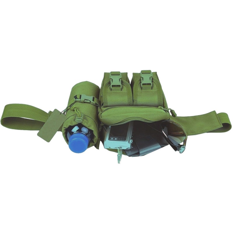 Тактична поясна сумка Edibazzar 15x18x6.5 см Хакі (1870495212)