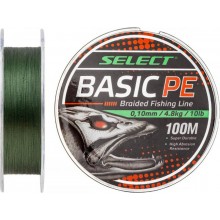 Шнур Select Basic PE Темно-зелений 100 м 0.06мм 3кг/6lb (1870-27-58)