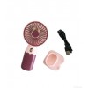 Ручний вентилятор Mini Fan Hello Summer 121 Бордово-рожевий (30151451)