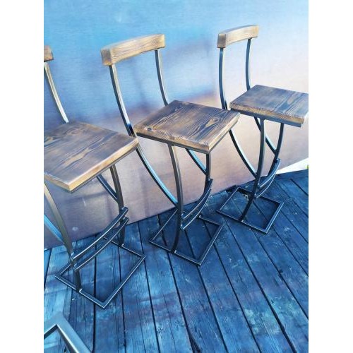 Барний стілець GoodsMetall у стилі ЛОФТ 750х350х350  Барний стілець GoodsMetall у стилі ЛОФТ 750х350х350