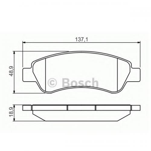 Колодки гальмові Bosch дискові задні FIAT/CITROEN/PEUGEOT Ducato/Jumer/Boxer R 0986495254 в інтернет супермаркеті PbayMarket!