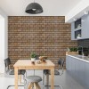 Декоративна панель ПВХ цегла під коричневий мармур Sticker Wall SW-00001428 960х480х4мм