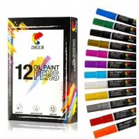 Масляні маркери ZENACOLOR набір 12 кольорів (YV-MPM012)